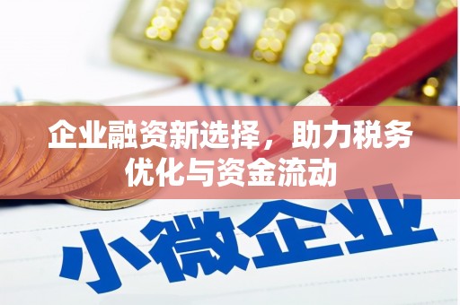 广陵企业融资新选择，助力税务优化与资金流动
