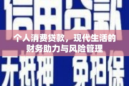 潼关个人消费贷款,现代生活的财务助力与风险管理 潼关个人消费贷款,现代生活的财务助力与风险管理