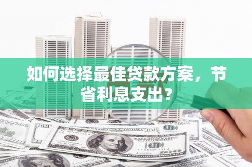文圣如何选择最佳贷款方案，节省利息支出？