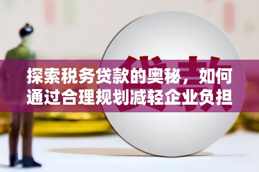 阿勒泰探索税务贷款的奥秘，如何通过合理规划减轻企业负担
