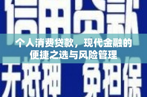 金昌个人消费贷款，现代金融的便捷之选与风险管理