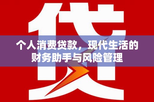 西市个人消费贷款，现代生活的财务助手与风险管理