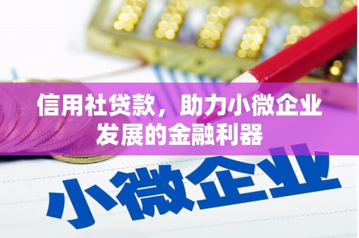 南宁信用社贷款，助力小微企业发展的金融利器