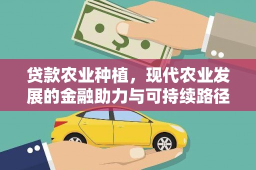 广水贷款农业种植，现代农业发展的金融助力与可持续路径