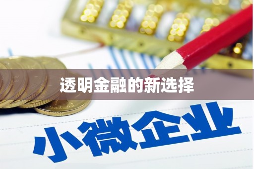 安县透明金融的新选择